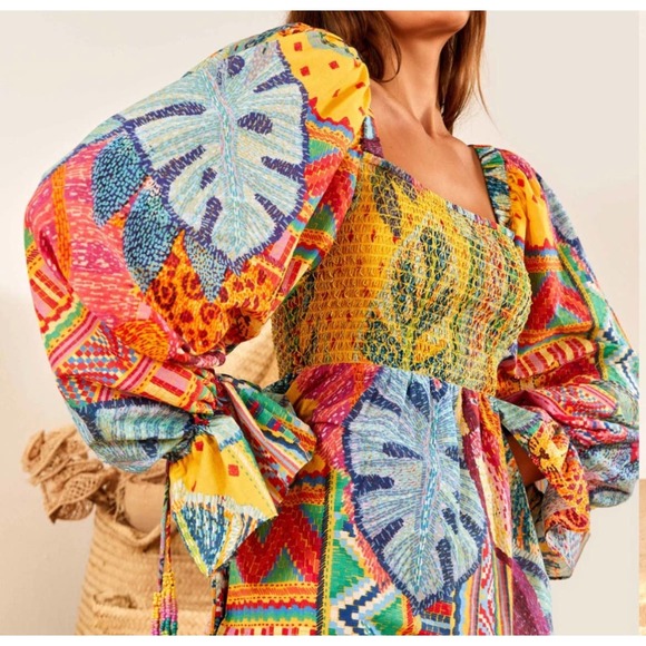 FARM Rio Colorful Tropical Mini Dress - Picture 3 of 10